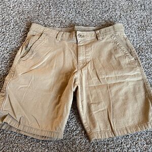 Weatherproof Men's Khaki Flat Front Shorts
